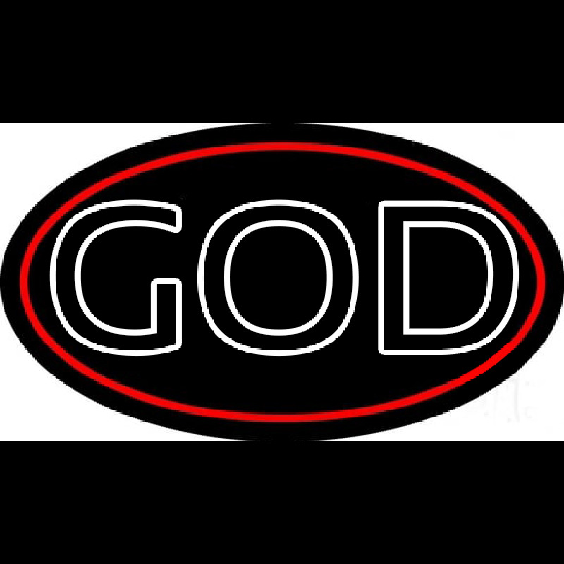 White God Block Neonskylt