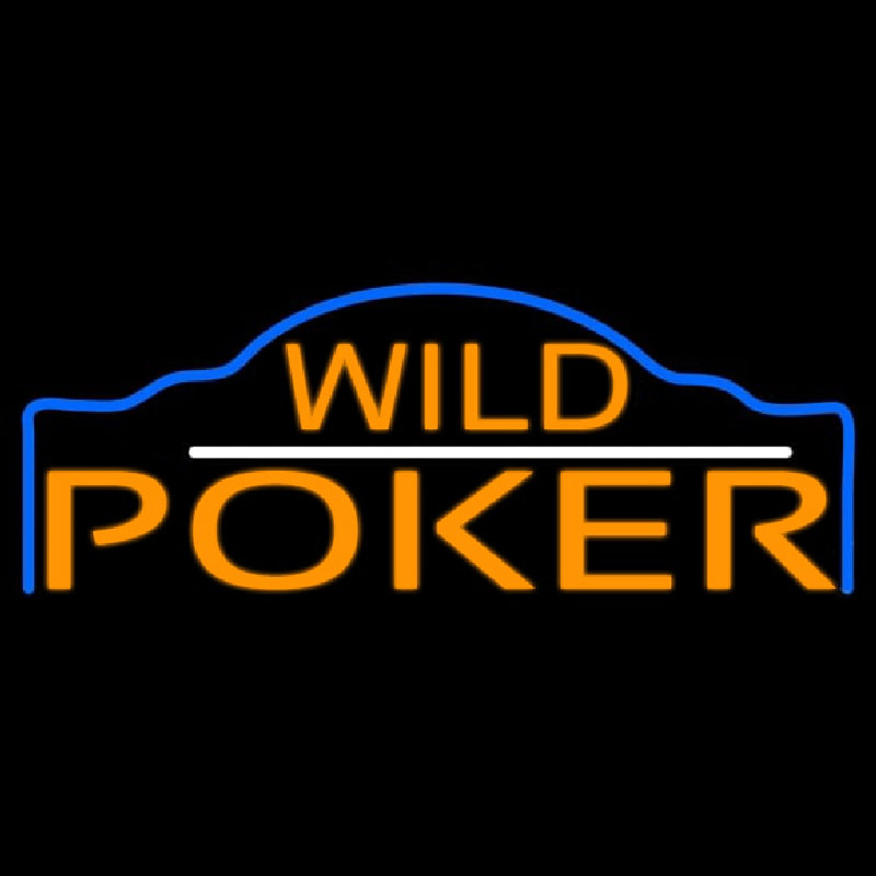 Wild Poker 3 Neonskylt