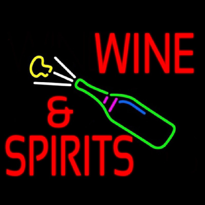 Wine And Spirits Neonskylt