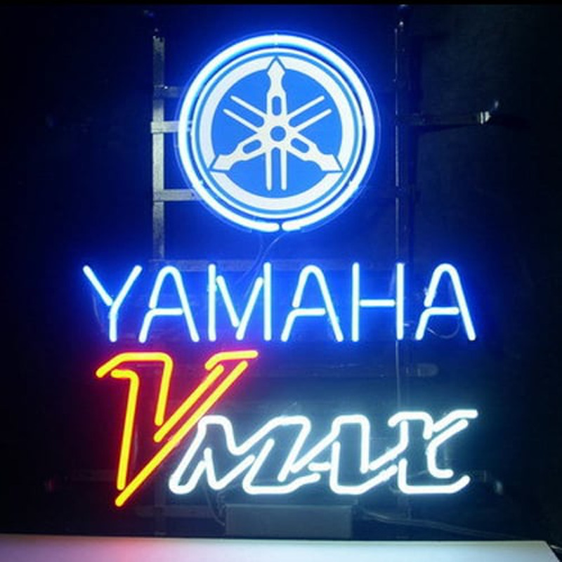 Yamaha V Max Butik Öppet Neonskylt