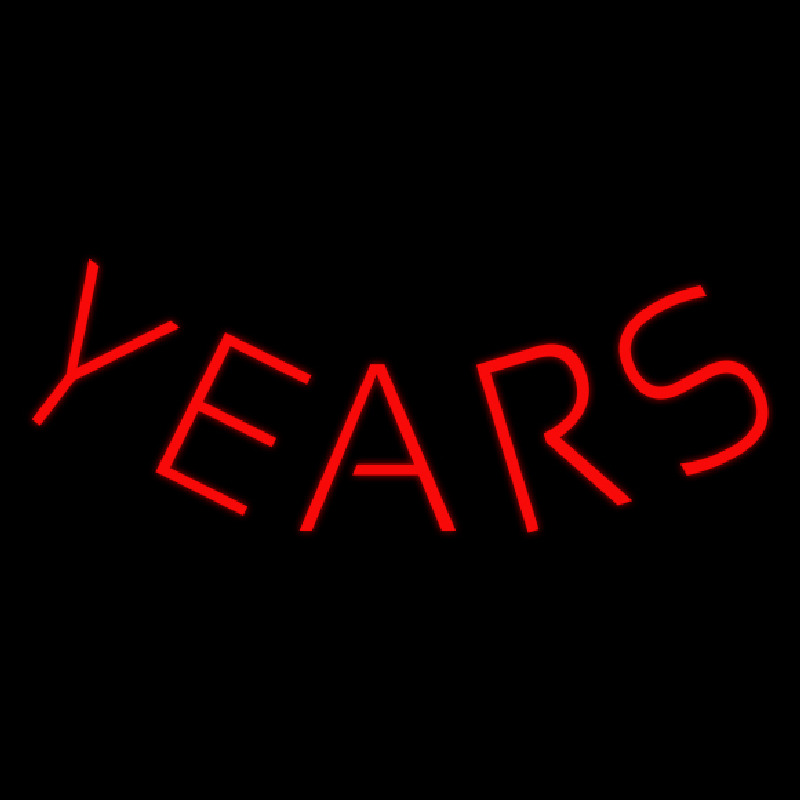 Years Neonskylt