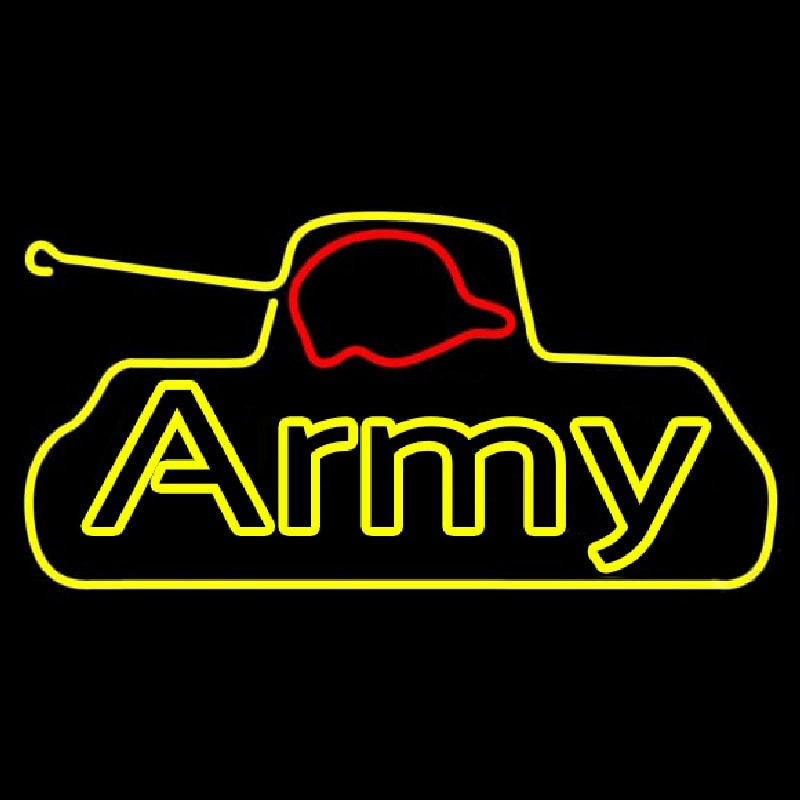 Yellow Army Neonskylt
