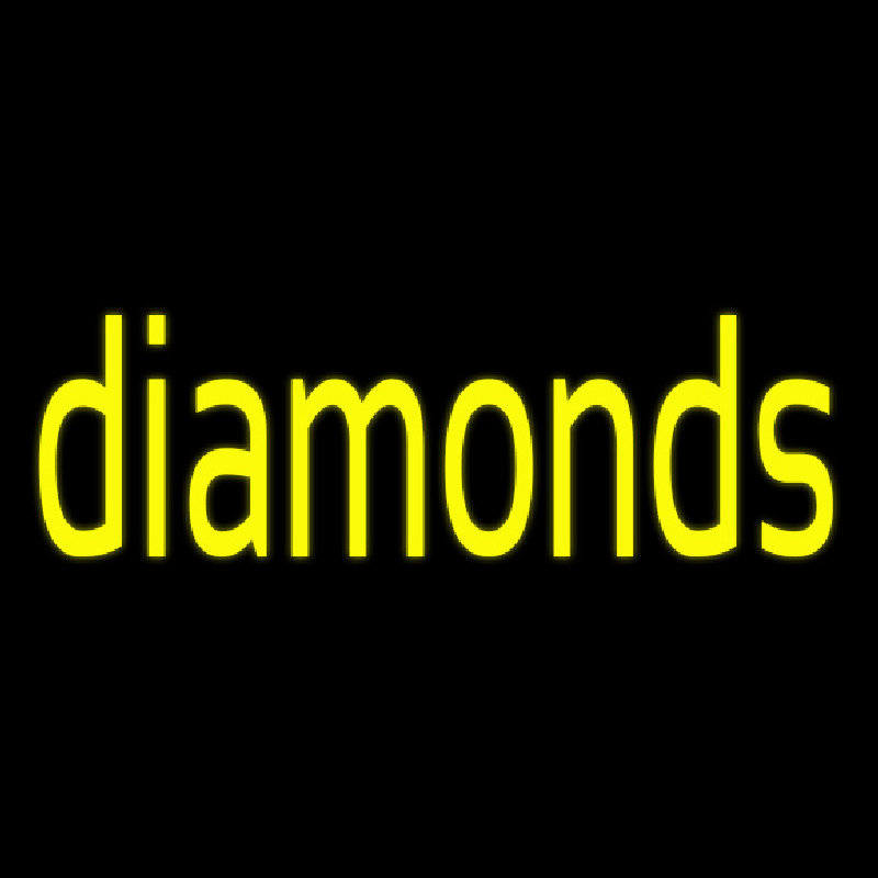 Yellow Diamond Neonskylt