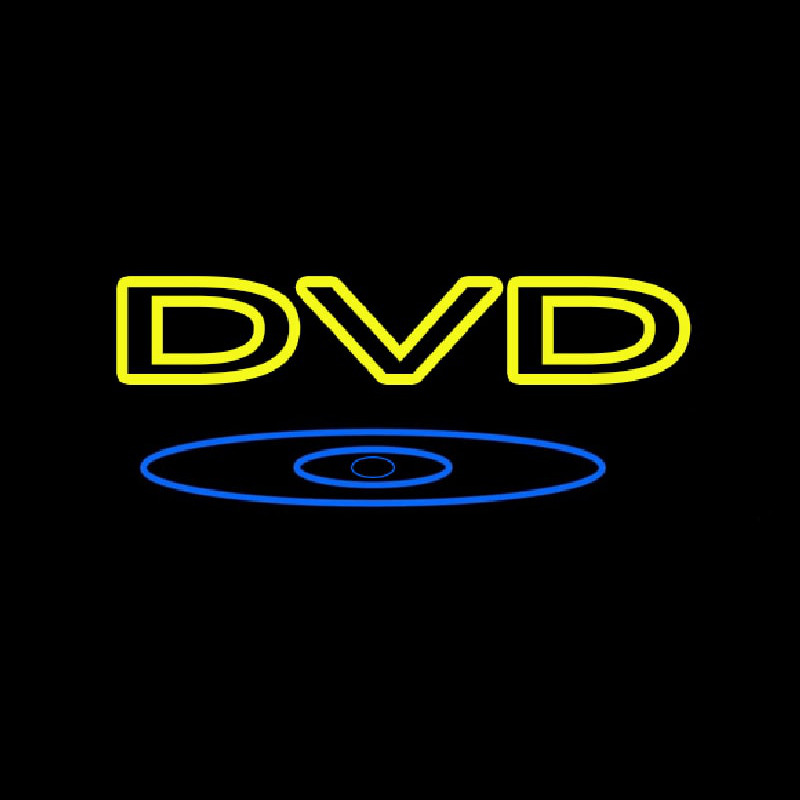 Yellow Dvd 1 Neonskylt