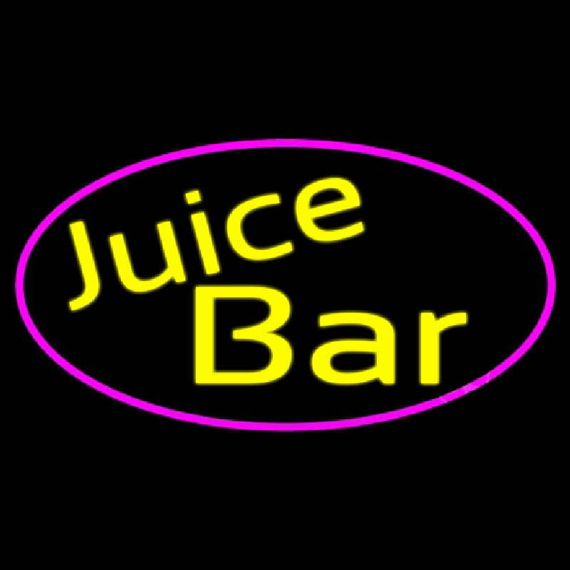 Yellow Juice Bar Neonskylt