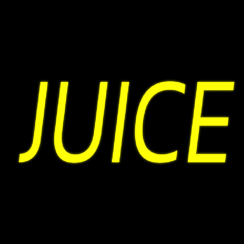 Yellow Juice Neonskylt