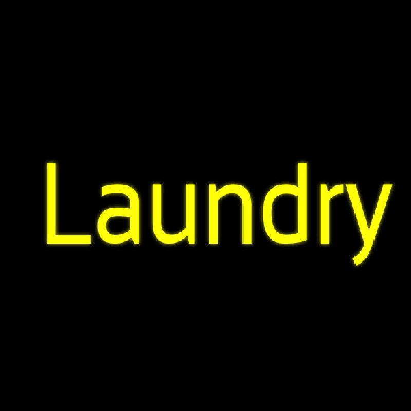 Yellow Laundry Neonskylt