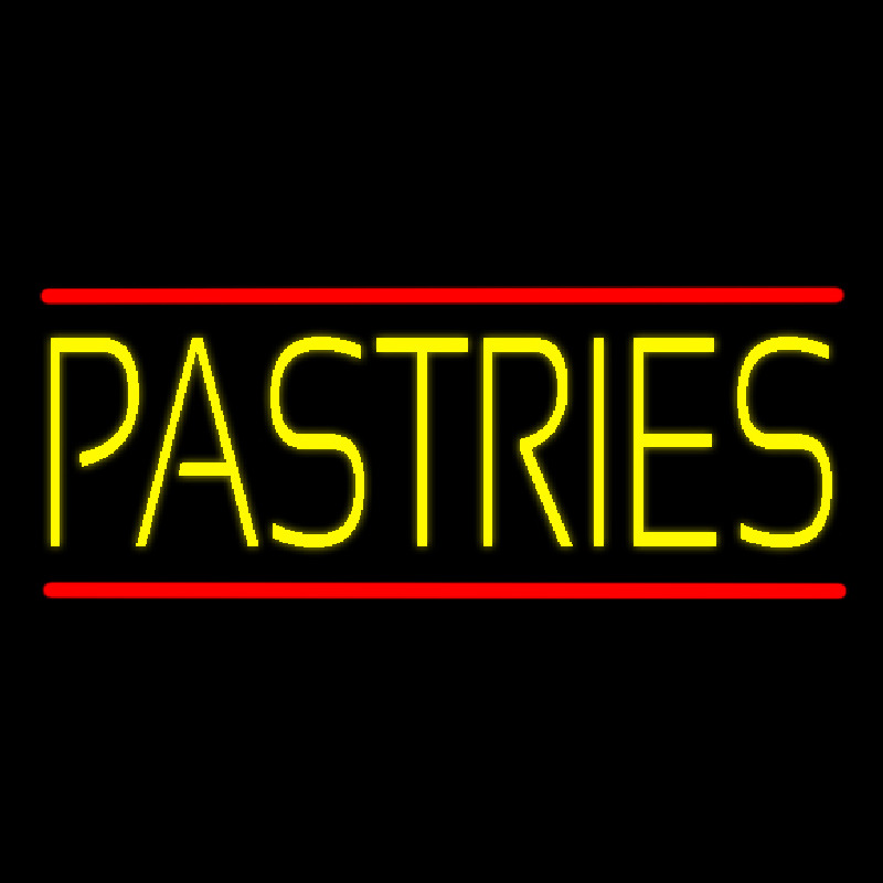 Yellow Pastries Neonskylt