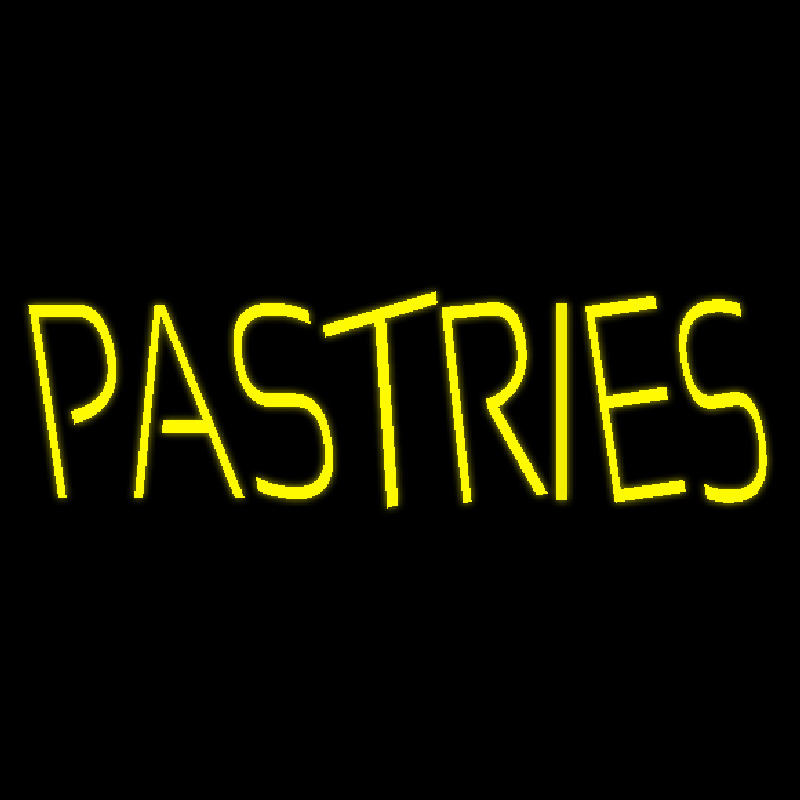 Yellow Pastries Neonskylt