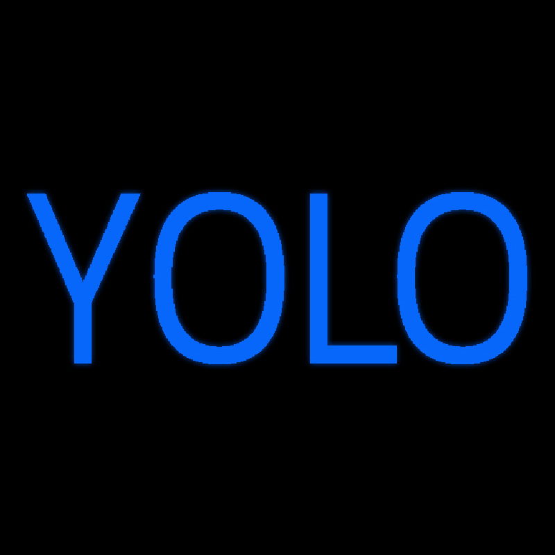 Yolo Neonskylt