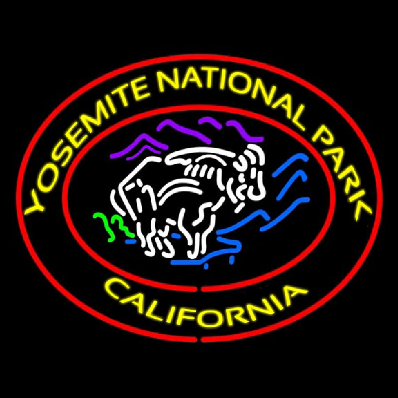 Yosemite National Park California Neonskylt