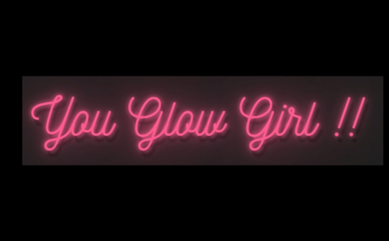 You Glow Girl Neonskylt