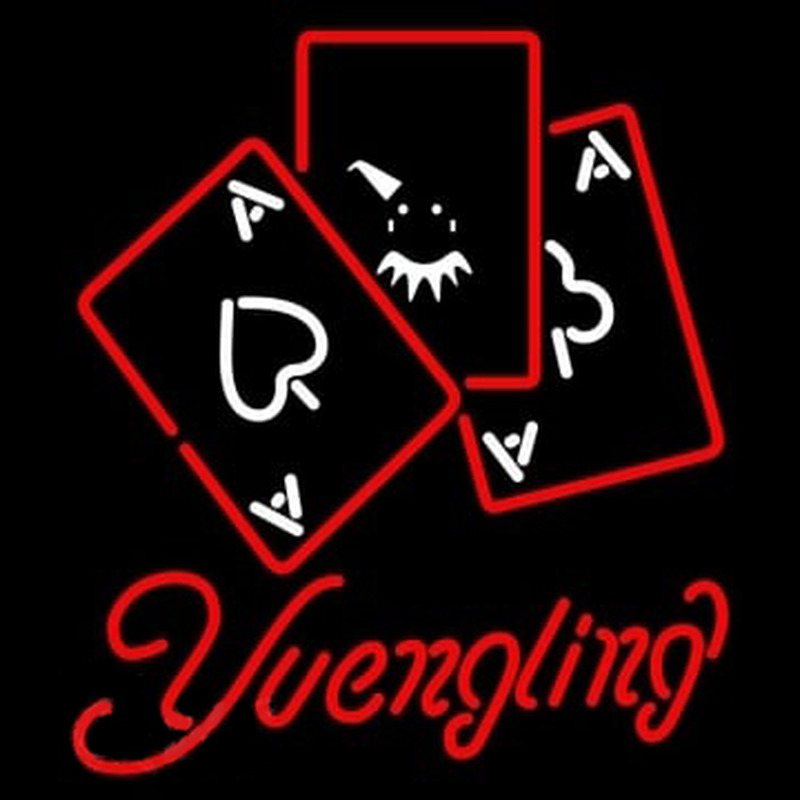 Yuengling Ace And Poker Neonskylt