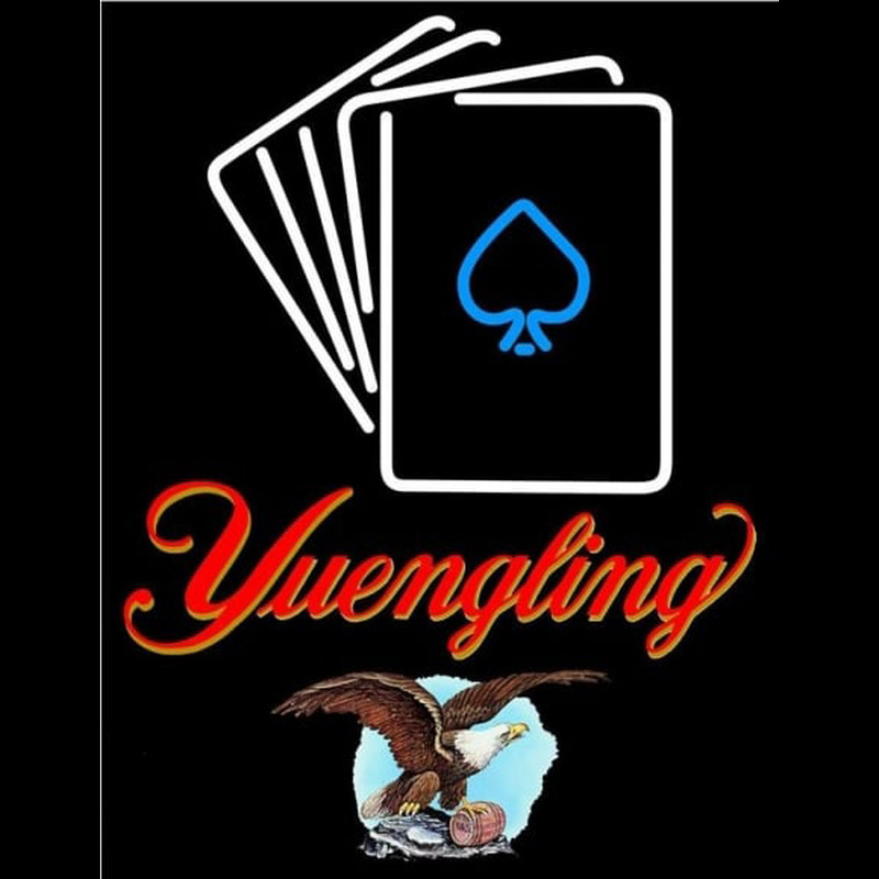 Yuengling Cards Beer Sign Neonskylt