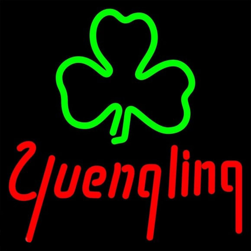 Yuengling Green Clover Beer Sign Neonskylt