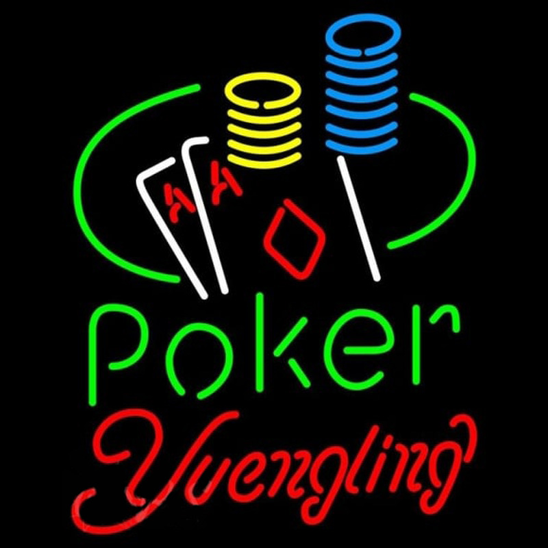 Yuengling Poker Ace Coin Table Beer Sign Neonskylt
