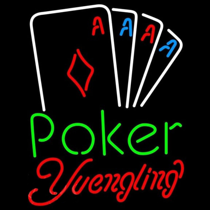 Yuengling Poker Tournament Beer Sign Neonskylt