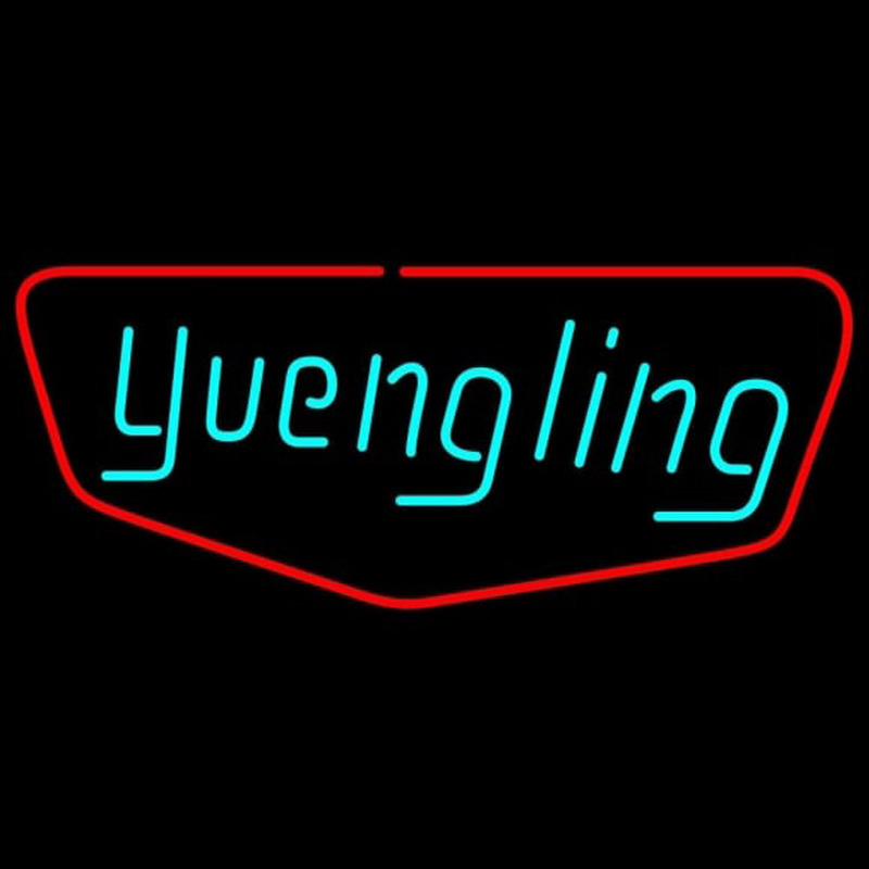 Yuengling Red Border Beer Sign Neonskylt