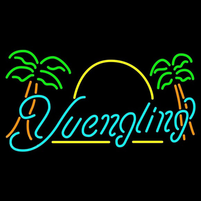 Yuengling Sun Palm Trees Beer Sign Neonskylt