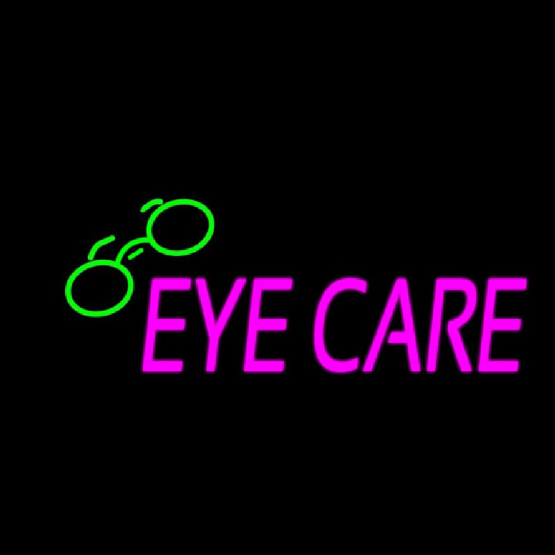 Pink Eye Care Logo Neonskylt