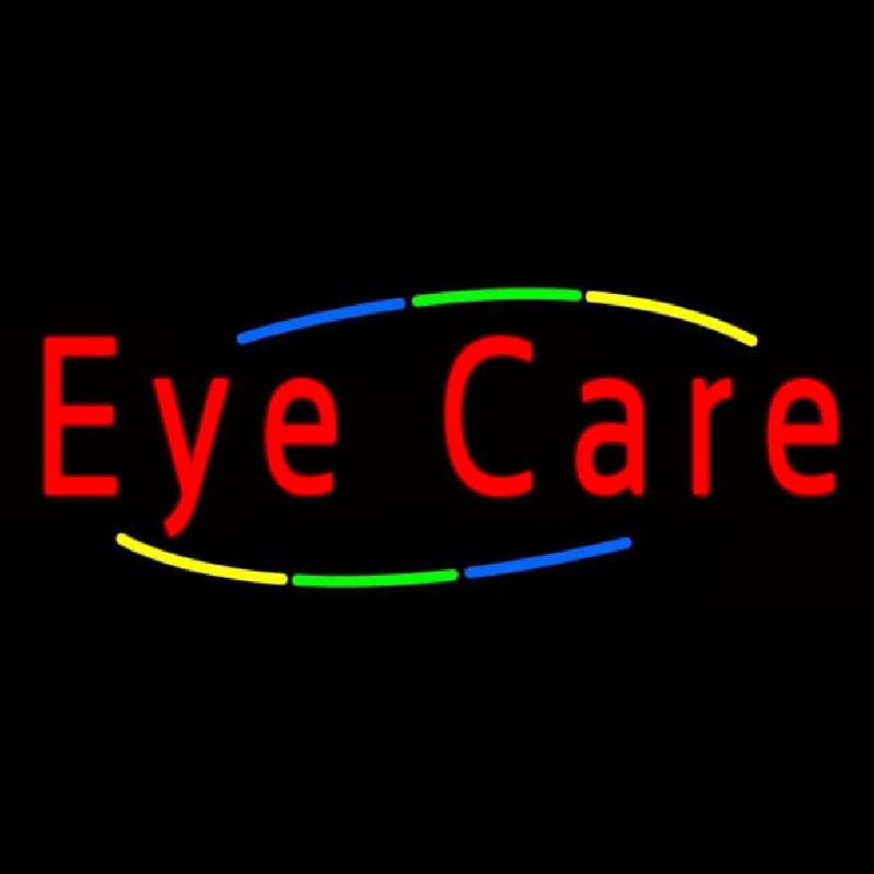 Deco Style Multi Colored Eye Care Neonskylt