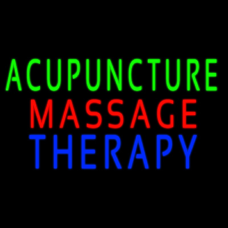 Acupuncture Massage Therapy Neonskylt