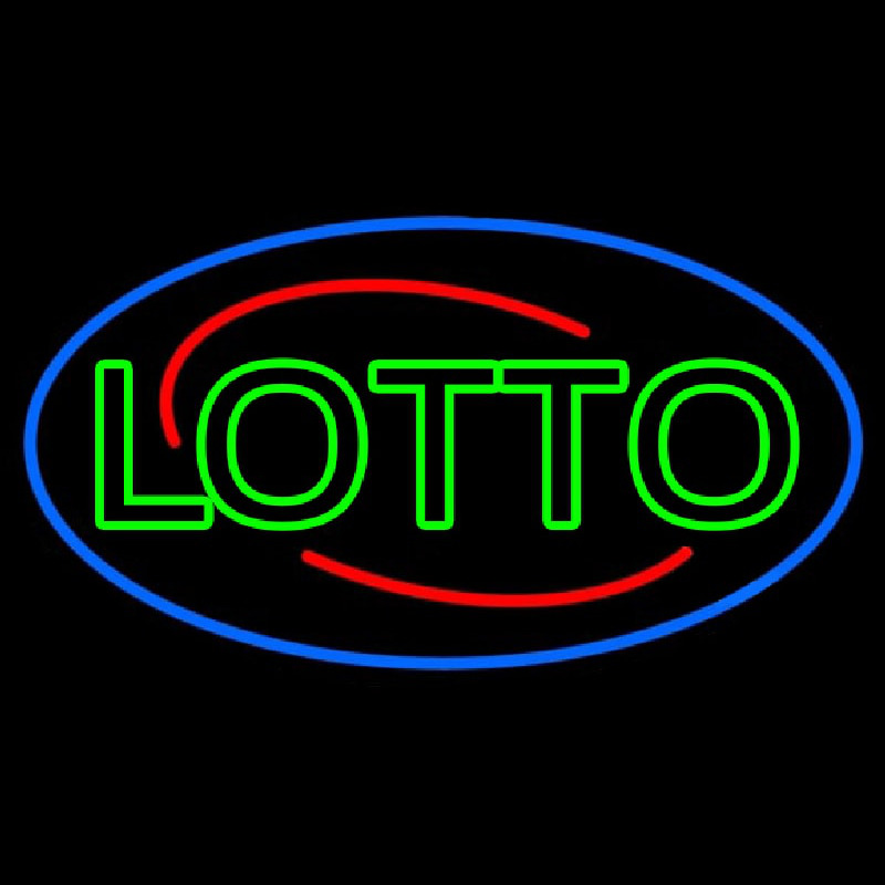 Double Stroke Lotto Neonskylt