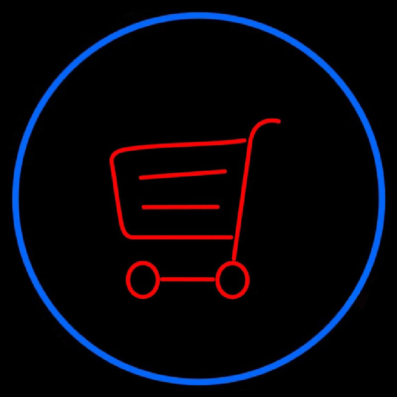 Grocery Trolley Logo Neonskylt