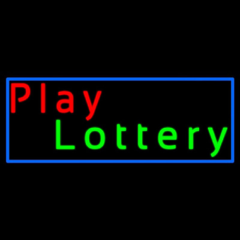 Play Lottery Neonskylt