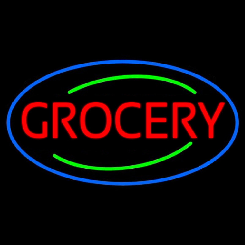 Simple Grocery Neonskylt