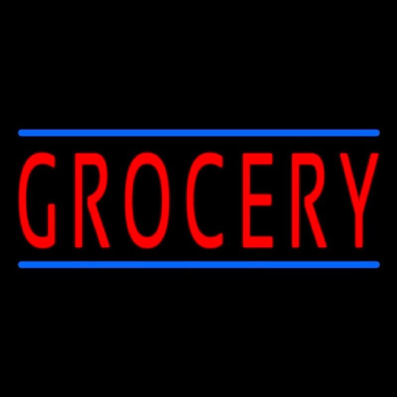 Simple Grocery Neonskylt