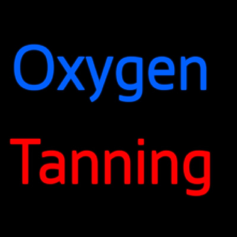 O ygen Tanning Neonskylt