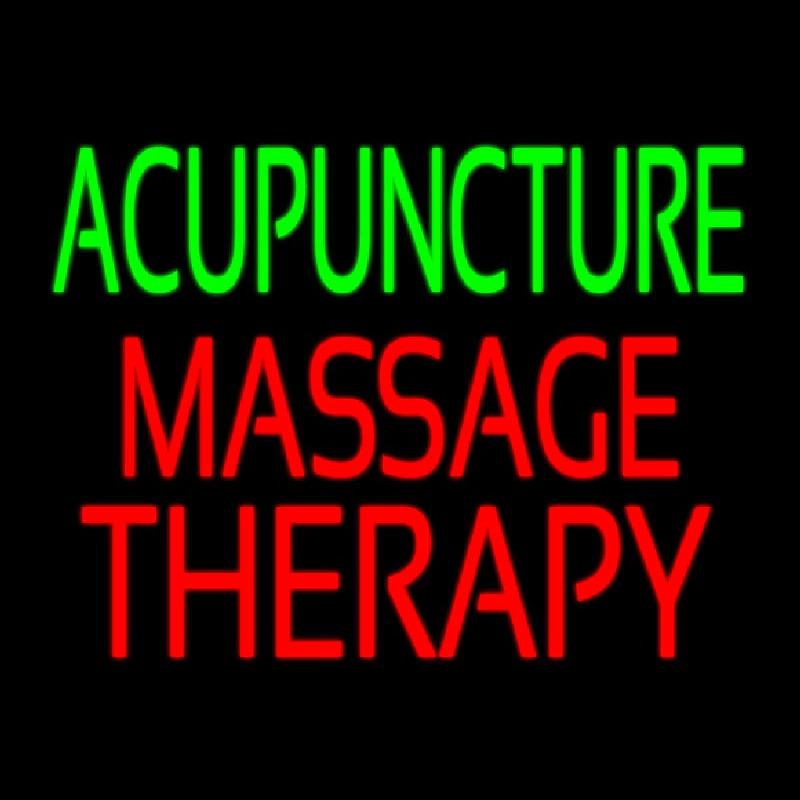 Acupuncture Massage Therapy Neonskylt