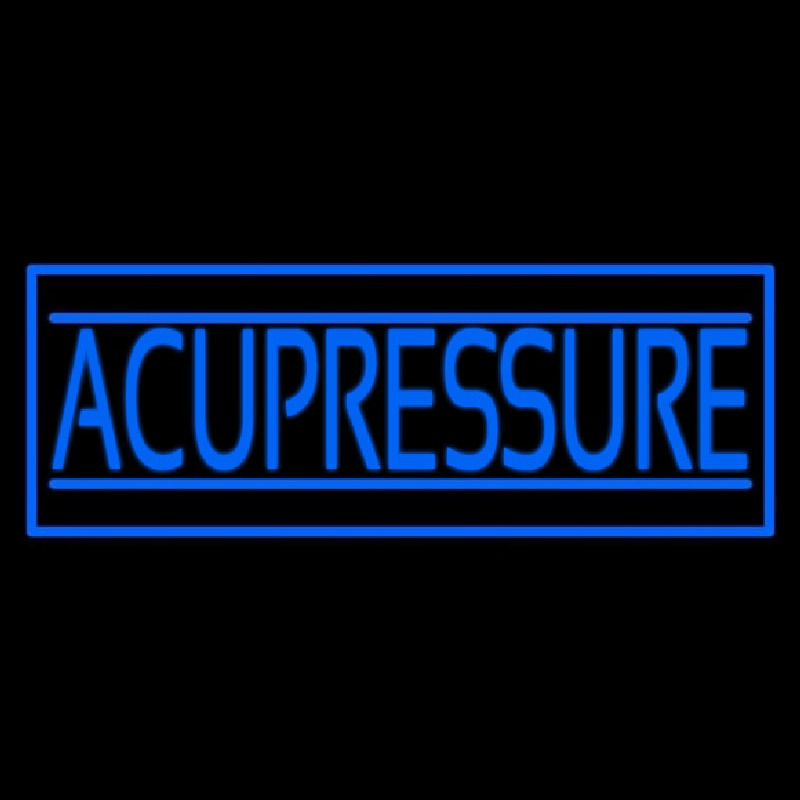 Blue Acupressure Neonskylt