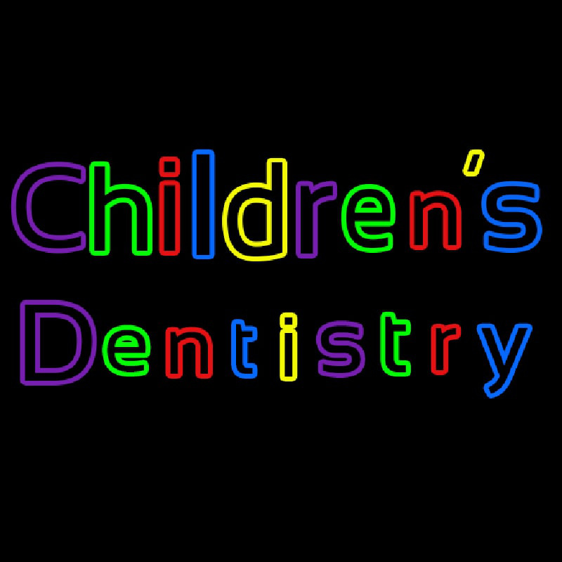 Childrens Dentistry Neonskylt