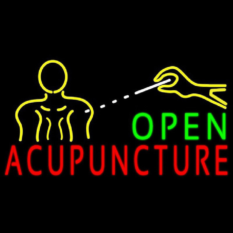 Open Acupuncture Logo Neonskylt