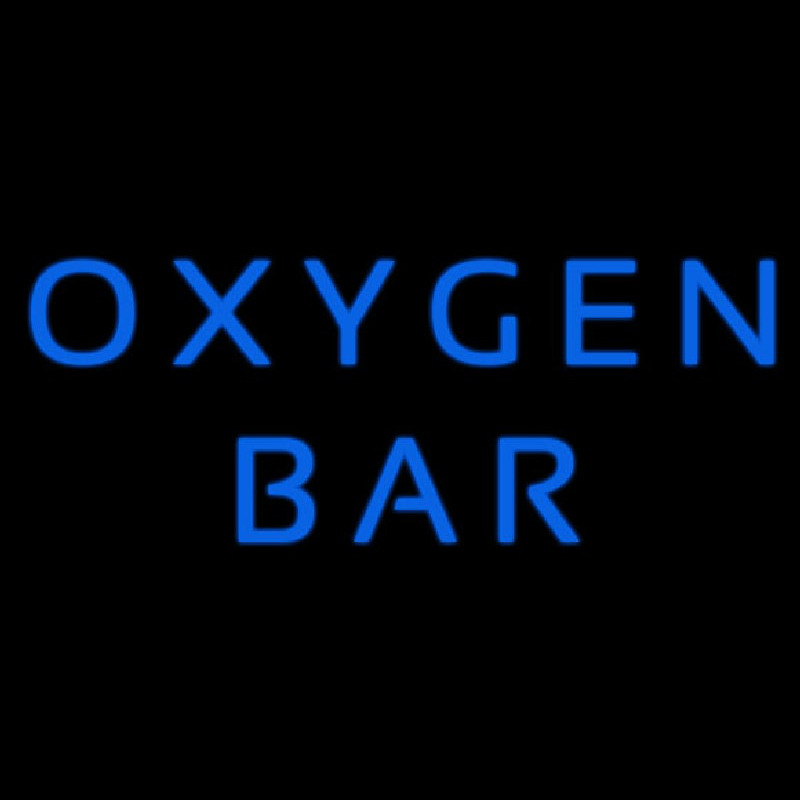 Blue O ygen Bar Neonskylt