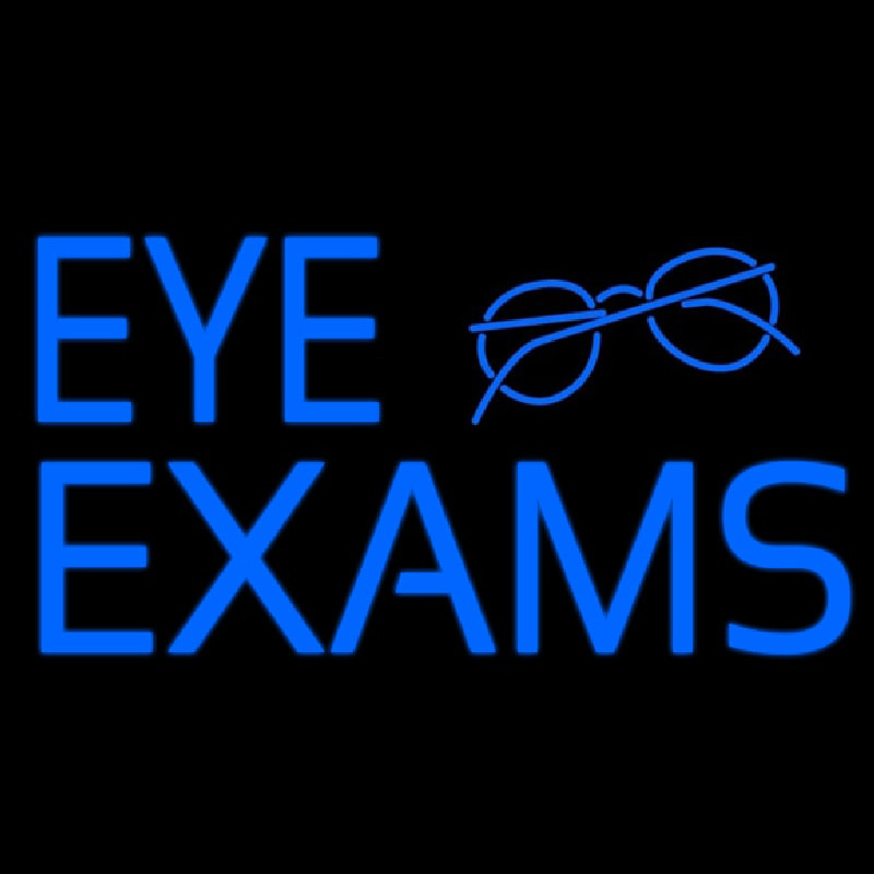 Eye E ams With Glass Logo Neonskylt