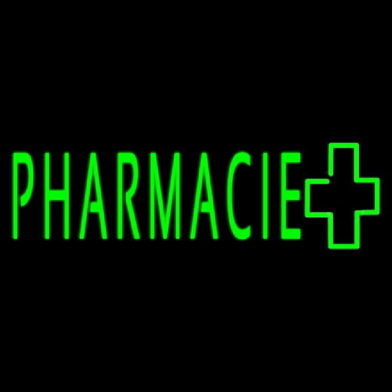 Green Pharmacie Logo Neonskylt
