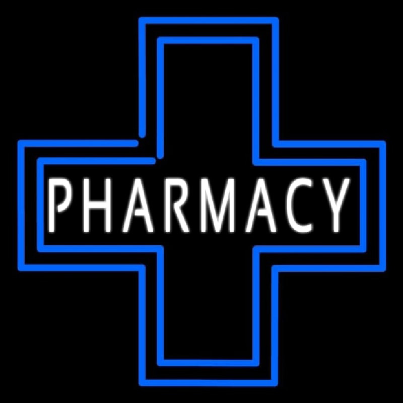 Pharmacy Inside Plus Logo Neonskylt