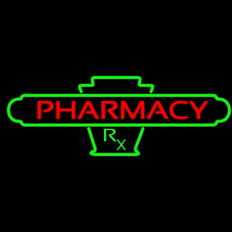 Red Pharmacy Neonskylt