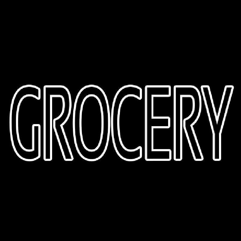 Simple Grocery Neonskylt