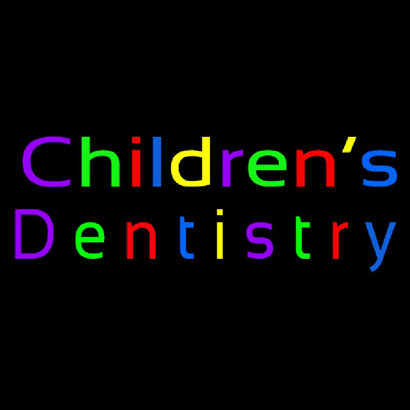 Childrens Dentistry Neonskylt