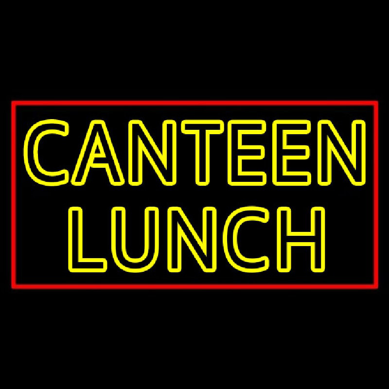 Double Stroke Canteen Lunch Neonskylt