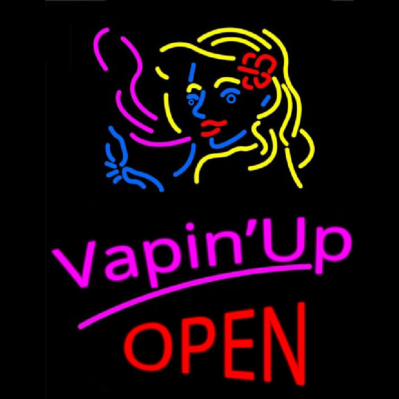 Vapin Up Open Neonskylt