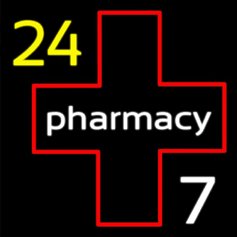 24 Pharmacy Neonskylt