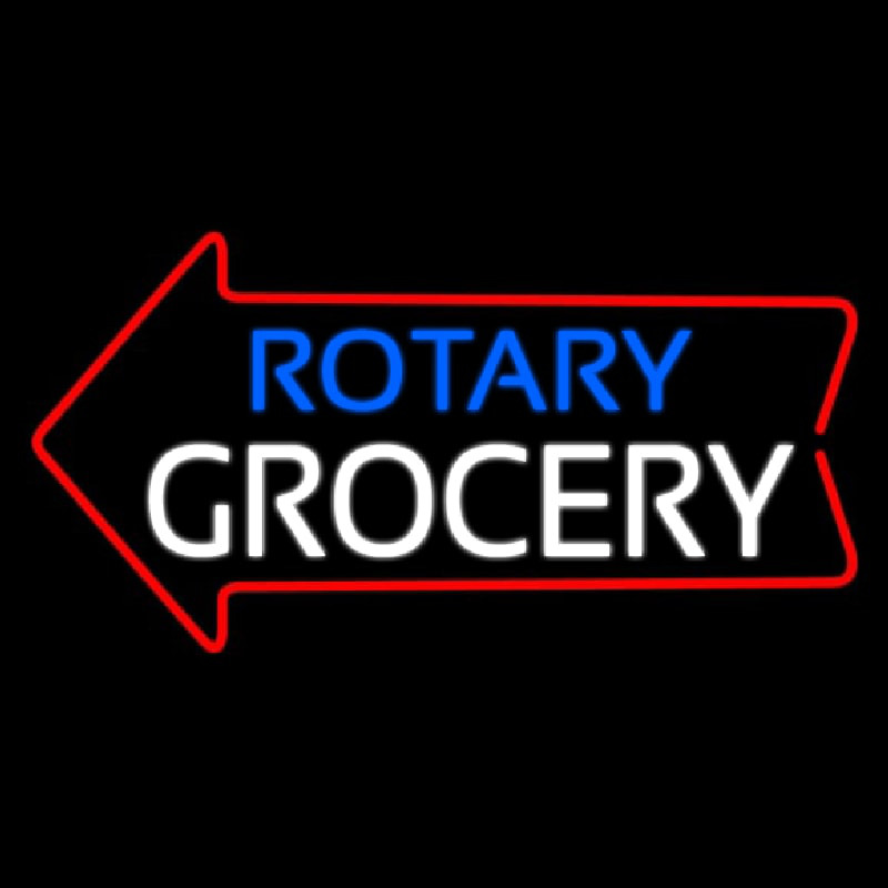 Rotary Grocery Neonskylt
