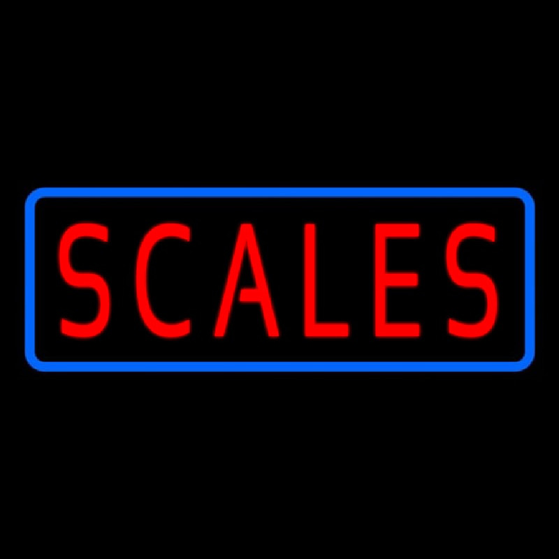 Scales Neonskylt