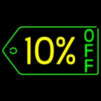10 Percent Off Neonskylt