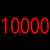 10000 Red Neonskylt